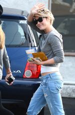 JULIANNE HOUGH in Ripped Jeans Out in Los Angeles