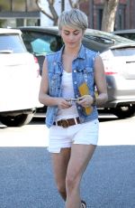JULIANNE HOUGH in Shorts out for Grocery Shopping in Beverly Hills