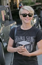 JULIANNE HOUGH Leaves a Hair Salon in West Hollywood