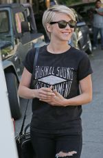 JULIANNE HOUGH Leaves a Hair Salon in West Hollywood