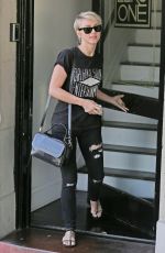 JULIANNE HOUGH Leaves a Hair Salon in West Hollywood
