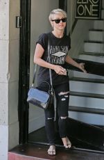 JULIANNE HOUGH Leaves a Hair Salon in West Hollywood
