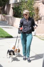 JULIANNE HOUGH Takes Her Dogs for a Walk in Los Angeles