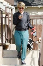 JULIANNE HOUGH Takes Her Dogs for a Walk in Los Angeles