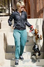 JULIANNE HOUGH Takes Her Dogs for a Walk in Los Angeles