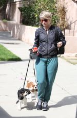 JULIANNE HOUGH Takes Her Dogs for a Walk in Los Angeles