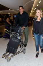 JULIE BENZ at LAX Airport in Los Angeles