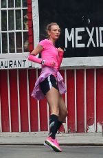 KARLIE KLOSS on the Set of New Nike Running Shoes Photoshoot
