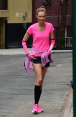 KARLIE KLOSS on the Set of New Nike Running Shoes Photoshoot
