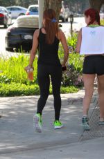 KARREUCHE TRAN with Friend Out and About in Hollywood