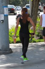 KARREUCHE TRAN with Friend Out and About in Hollywood