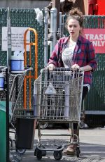 KAT DENNINGS Shopping at Whole Foods in Studio City