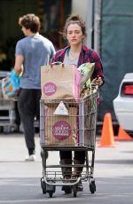 KAT DENNINGS Shopping at Whole Foods in Studio City