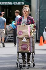 KAT DENNINGS Shopping at Whole Foods in Studio City
