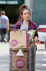 KAT DENNINGS Shopping at Whole Foods in Studio City