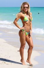 KATE USMANOVA in Bikini on the Beach in Miami