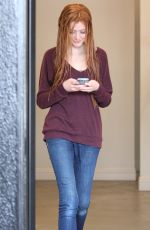 KATHERINE MCNAMARA Leaves a Salon in West Hollywood