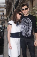 KEIRA KNIGHTLEY at Stresa Restaurant in Paris