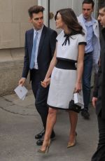 KEIRA KNIGHTLEY at Stresa Restaurant in Paris