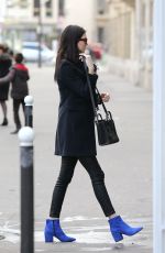 KENDALL JENNER Driving Smart Car on Her Eay to Musee du Douvre in Paris