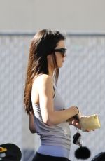 KENDALL JENNER in Tight Leggings at a Gas Station in Calabasas