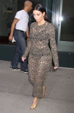 KIM AKRDASHIAN Heading to Late Night with Seth Meyers in New York 