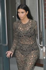 KIM AKRDASHIAN Heading to Late Night with Seth Meyers in New York 