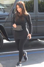 KIM and KOURTNEY KARDASHIA Arrives at a Studio in Los Angeles