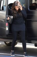 KIM and KOURTNEY KARDASHIA Arrives at a Studio in Los Angeles