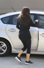 KIM KARDASHIAN in Tights Leaves a Gym in Los Angeles