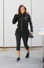 KIM KARDASHIAN in Tights Leaves a Gym in Los Angeles