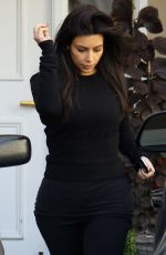 KIM KARDASHIAN Leaves Skin Clinic in Beverly Hills