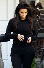 KIM KARDASHIAN Leaves Skin Clinic in Beverly Hills