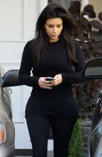 KIM KARDASHIAN Leaves Skin Clinic in Beverly Hills