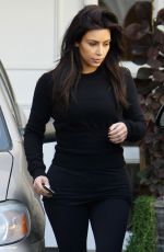 KIM KARDASHIAN Leaves Skin Clinic in Beverly Hills