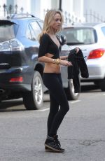 KIMBERLEY GARNER in Tights Leaves a Gym in London