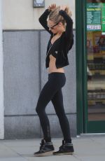 KIMBERLEY GARNER in Tights Leaves a Gym in London