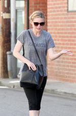 KIRSTEN DUNST in Leggigns Leaves Tracy Anderson Gym in Los Angeles
