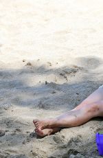 KRISTEN BELL in Bikini Bottoms on a Beach in Kapalua