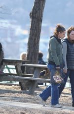 KRISTEN STEWART and JULIANNE MOORE on the Set of Still Alice