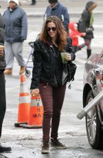 KRISTEN STEWART Arrives at Still Alice Set in New York