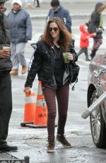 KRISTEN STEWART Arrives at Still Alice Set in New York