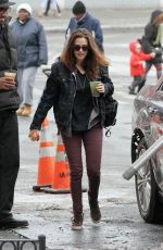KRISTEN STEWART Arrives at Still Alice Set in New York