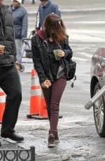 KRISTEN STEWART Arrives at Still Alice Set in New York