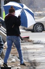 KRISTEN STEWART on the Set od Still Alice in New York