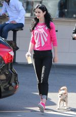 KRYSTEN RITTER in Tight Jeans Takes Her Dog for a Walk in Los Feliz