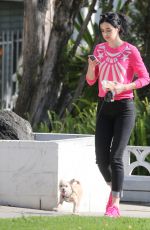 KRYSTEN RITTER in Tight Jeans Takes Her Dog for a Walk in Los Feliz