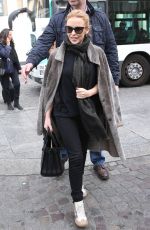 KYLIE MINOGUE Arrives at Gare du Nord in Paris
