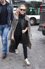 KYLIE MINOGUE Arrives at Gare du Nord in Paris