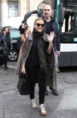 KYLIE MINOGUE Arrives at Gare du Nord in Paris